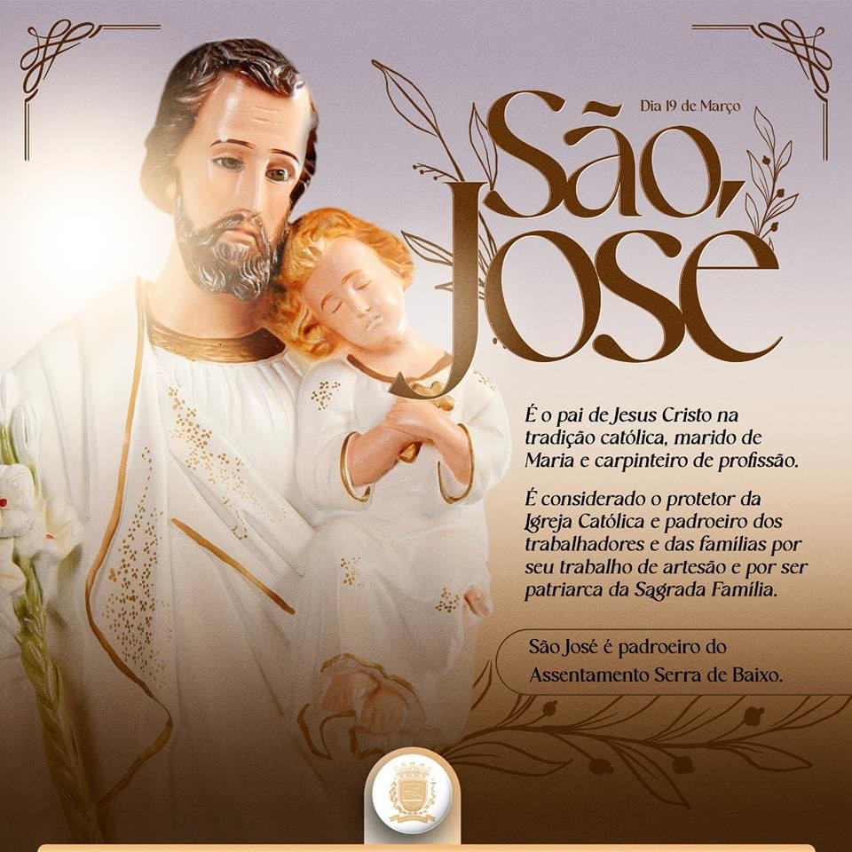 É dia de Sãow José!!